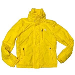 Women’s Yellow Abercrombie Ski Jacket Size Small